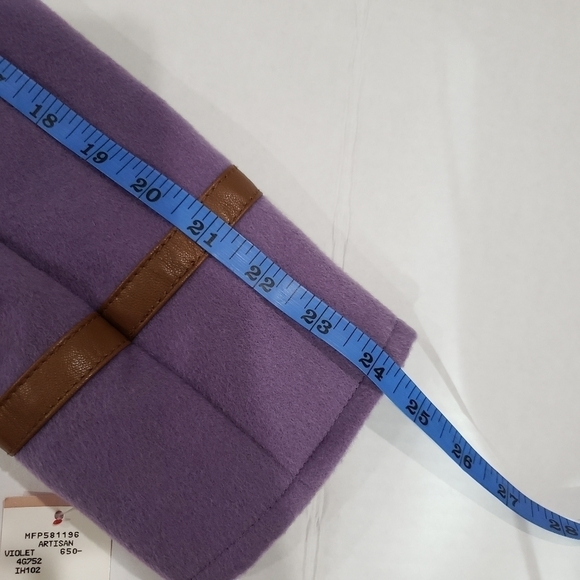 AK Anne Klein 100% Wool Artisan Soft Violet Blazer Jacket Size 12 - Picture 4 of 12